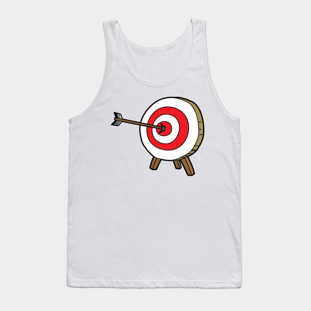 Archery target and arrow Tank Top by Cathalo